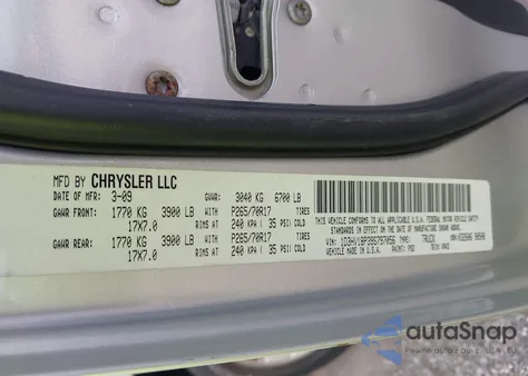 2009 Dodge Ram 1500 Slt/Sport/Trx из США, поврежденный, VIN 1D3HV18P39S797056